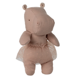 Safari friends, Hippo w/ skirt- Soft Rose
