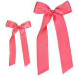 Satin Bow- Melon Sash Clip- Small Alligator Clip
