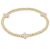 Signature Cross Extend Gold Pattern 3mm Bracelet
