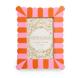 Viva 4x6 Scalloped Picture Frame- Orange