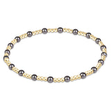 Sincerity Pearl Dark Grey 3mm Bracelet