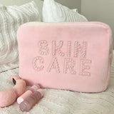 Skincare XL Bag- Pink Terry Cloth
