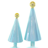 Small Pleated Tree- Sky/Gold