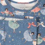 Snow Bow Ballerina Christmas Pajamas Set