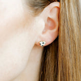 Soccer Screwback Stud Earrings