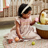 Baby Girls Stevie Dress- Tawny Brown Stripe