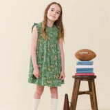 Girls Stevie Dress- Football Field