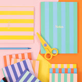 Striped Softcover Notebook Set
