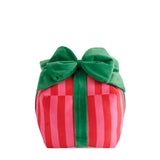 Striped Gift Box Large Pillow
