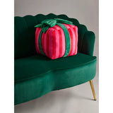 Striped Gift Box Large Pillow