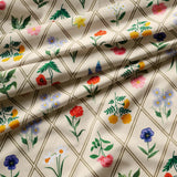 Garden Study Cotton Tablecloth 70x108
