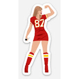 Taylor the Chiefs Fan Sticker