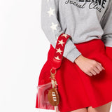 Taylor Mini Wristlet- Red