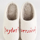 Graphic Printed Taylor's Version Cozy Slippers