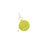 Tennis Ball Zip Pouch Bag Charm