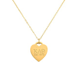 Heart Tag Gold Necklace- 1.5mm chain
