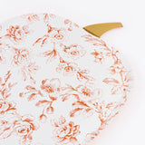 Toile Pumpkin Plates