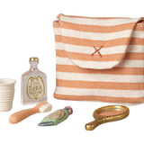 Tooth brush set in bag- Coral Stripe