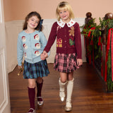 Girls Constance Sweater- Tossed Santa
