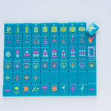 Little Mahjong Totally Teal- Kids Mahjong Set