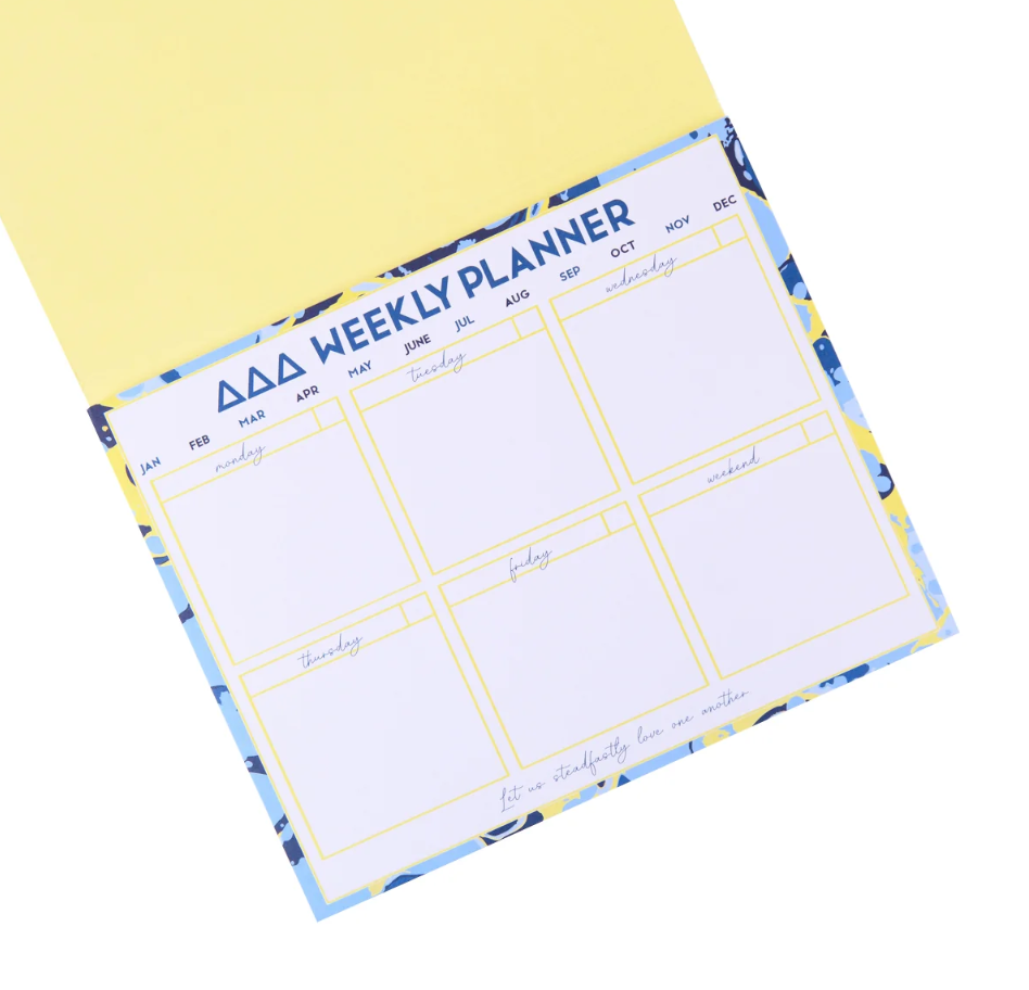 Sorority Weekly Desk Planner