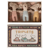 Triplets, Baby Mice in Matchbox- Checker