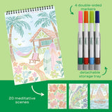 Trace-By-Line Flow Art- Tropical Paradise