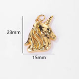 Unicorn Head Charm