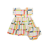 Baby Girls Adaline Dress Set- Multi Tattersall