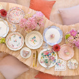 Rococo Floral Vase Plates