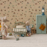 Vintage Single Bed, Mouse- Mint