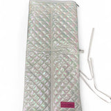 The Quilted Rack Bag- Iridescent White