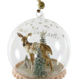 Winter Deer Globe Ornament