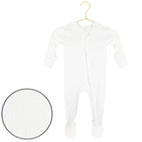 Wren Ribbed Zipper Footies