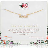 You Are Amazing Mama Necklace